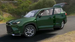 Generic SUV Car Green Colored Rigged 3D model