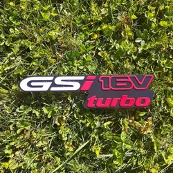 GSI16V TURBO OPEL ASTRA CALIBRA VECTRA CORSA REAR EMBLEM ANAGRAM LOGO BADGE ONOGRAMME