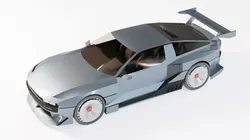 Hyundai N Vision 74 Low-poly 3D model