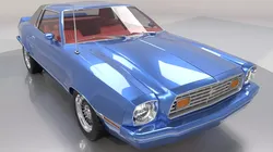 Mustang Ghia 1976 Low Poly 3D model