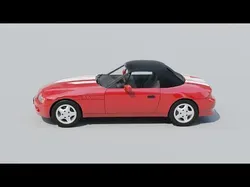 Sport Car 2 Seats - Carro esporte Low-poly 3D model