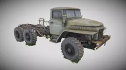 Ural 375D truck 3D model