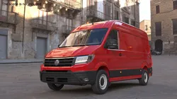 Volkswagen Crafter Van 2024 Red Color 3D model