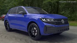Volkswagen Touareg 2024 Blue Lights On 3D model