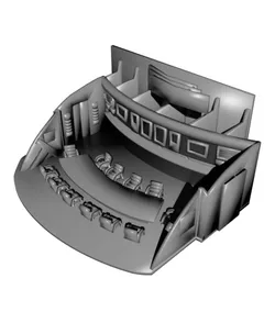 1/350 TUC Refit Officer's Mess/Dining Room
