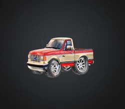 Cartoon Ford Truck Key Chain