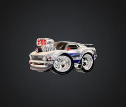 Cartoon Muscle Machine Key Chain