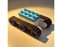 Caterpillar chain tracks for Duplo