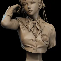 Chun Li Bust 3D Print