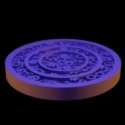 Clockwork Round Base – Gearwork Steampunk Miniature Base STL