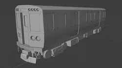 CTA 5000 Train  Low-poly 3D model