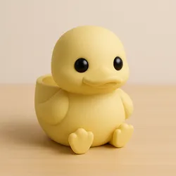 Cute Duck Planter | Adorable Duckling Pot | 3D Printing STL File