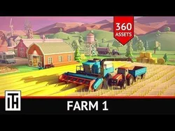 Farm 1 Low-poly 3D model
