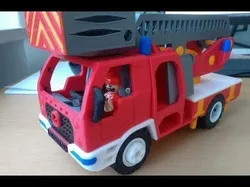 Fire truck with ladder toy fully 3D printable 3D print model