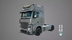 Generic Heavy Truck Chassis 03 with Interior All PBR Textures Low-poly 3D model