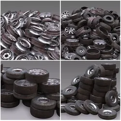 Junk Yard Tire Pile 3D model