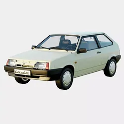Lada VAZ 2108 1984 91 Spec Low-poly 3D model