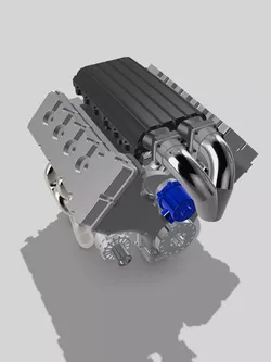 MMR Billet Coyote X Engine 5 Configs  3D print model