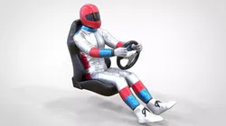 N1 Race Driver 1 64 Miniature With steering and Seat and WithOut 3D print model
