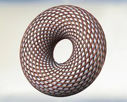 Other STL Descărcare - Rodin Coil Torus .STL 10 INCHES Diameter Coil 2 x 24 groves - CrownchakraPL