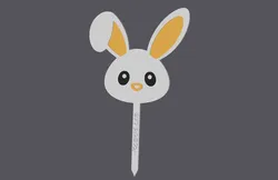 Other STL تنزيل - Farm Animals - Bunny Head - Caketopper & Cupcaktopper - studio WES