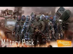 PBR Military Pack Low-poly 3D model