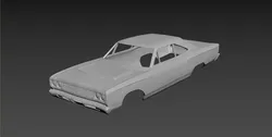 Plymouth Road Runner 1969 3D print model