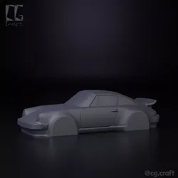 Porsche 911 simplified decorative model 3D print model