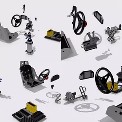 PRO MOD 9 PIECE INTERIOR SET 3D print model