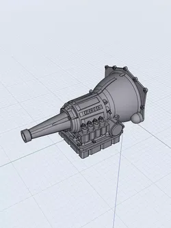 Reid Rossler Powerglide Drag racing Gearbox Transmission Pro Mod 3D print model