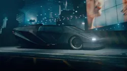 Retro Futuristic Cyberpunk Car Low-poly 3D model