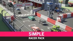 Simple Racer - Cartoon Assets Low-poly 3D model