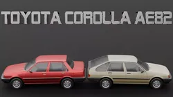Toyota Corolla AE82 Sedan and Liftback Low-poly 3D model