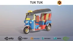 Tuk Tuk - Low-poly 3D model