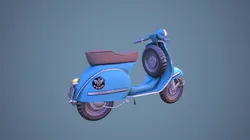 Vespa Vehicle Low-poly 3D model