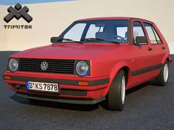 Volkswagen Golf II 3D model