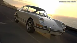 White Porsche 911 1968 3D model