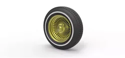 Wire wheel from lowrider Scale 1 to 10 3D print model
