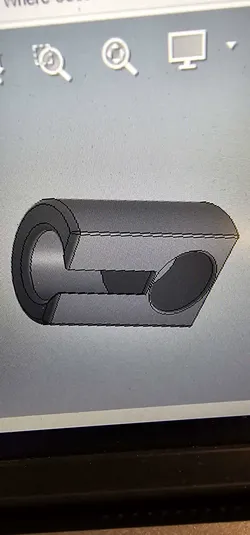 3D printer bestanden | 3MF | 90 degree. 25 pin to pin adapter for holding bearings