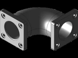 90 degree pipe with flange