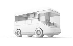 Arrival concept van 3D model