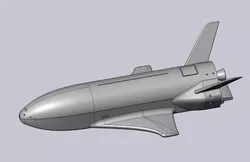 Boeing X-37B OTV Experimental Spaceplane Miniature 3D print model