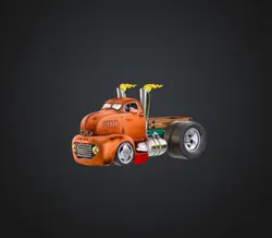 Cartoon Turbo Trucking Key Chain