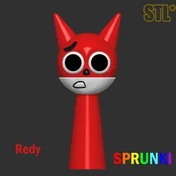 Characters & Creatures STL indir - Sprunki Incredibox Redy Sprunki STL 3D Character Fanart - FnFLab