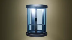 Cylindrical Elevator 3D Model 3D model