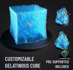 Gelatinous Cube - Customisable 3D print model