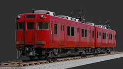 Japan Train Meitetsu 6000 Low-poly 3D model
