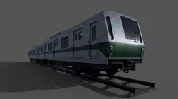 Japan Train Takyo metro subway 6000  Low-poly 3D model
