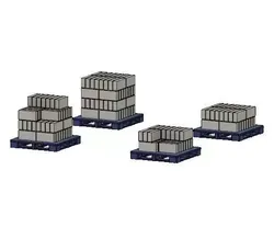 Model Railway Railroad Breeze Block Stack on a Pallet 3D print model