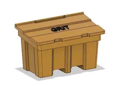 Model Railway Salt Grit Bin for Roadside or Car Park 3D print model
